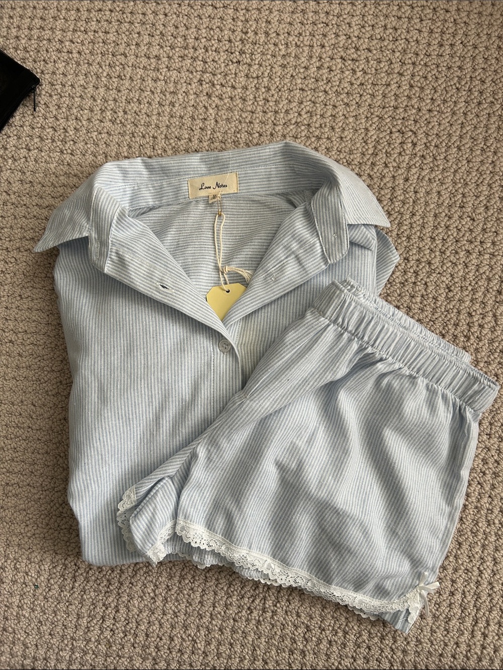 Love Notes Light Blue Pinstripe Button-Down Shirt